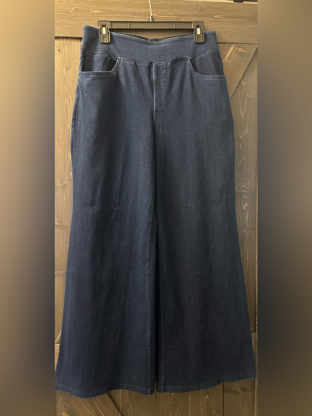 HALARA Dark Indigo Flex High Waisted Wide-Leg Jeans - Size L